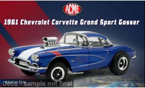 Chevrolet Corvette 1/18 ACME Grand Sport Gasser blau/weiss 1961 1:18 coche miniatura