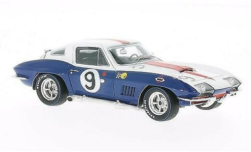 Chevrolet Corvette course 1/43 Spark C2 No.9 24h Le Mans 1967 /D.Guldstrand coche miniatura