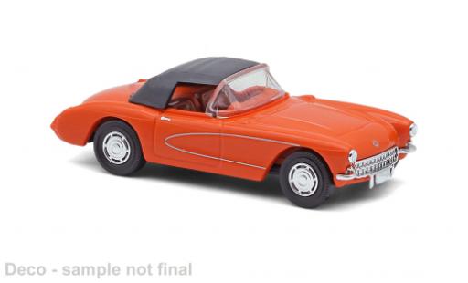 Chevrolet Corvette 1/87 Busch naranja/grau 1956 1:87 coche miniatura