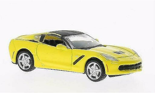 Chevrolet Corvette Coupe 1/64 Maisto C7 (C7) amarillo Toy Fair 2014 coche miniatura