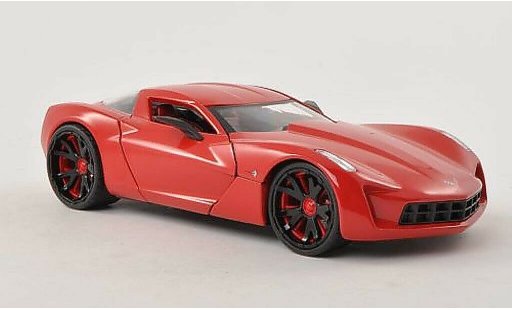 Chevrolet Corvette concept 1/24 Jada Toys C6 rojo 2009 coche miniatura