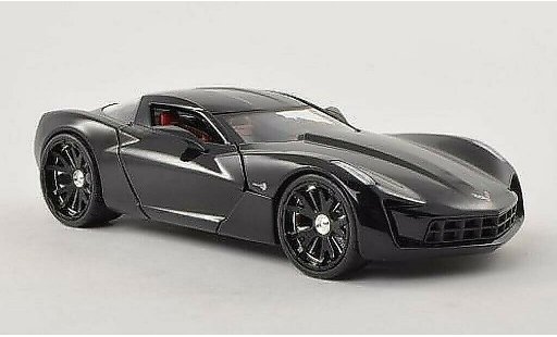 Chevrolet Corvette concept 1/24 Jada Toys C6 negro 2009 coche miniatura