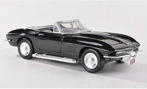 Chevrolet Corvette Convertible 1/24 Motormax C2 (C2) negro coche miniatura