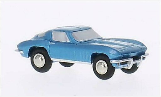 Chevrolet Corvette Stingray 1/90 Schuco metalico azul coche miniatura
