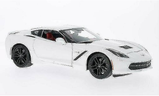 Chevrolet Corvette Coupe 1/18 Maisto C7 Z51 (C7) blanco 2014 coche miniatura