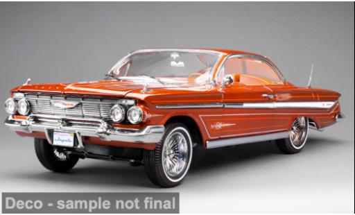 Chevrolet Impala 1/18 Sun Star Cabriolet Lowrider naranja 1961 1:18 coche miniatura