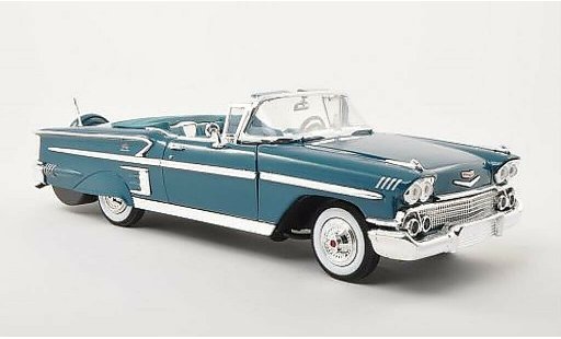 Chevrolet Impala Convertible 1/18 Motormax turquesa 1958 coche miniatura