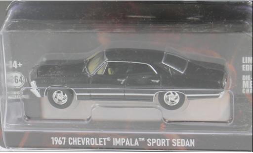 Chevrolet Impala 1/64 Greenlight Sport Sedan schwarz 1967 1:64 coche miniatura