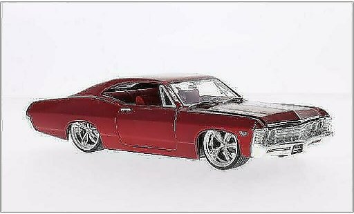 Chevrolet Impala tuning 1/24 Jada Toys SS rojo 1967 coche miniatura