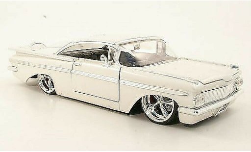 Chevrolet Impala tuning 1/24 Jada Toys blanco 1959 coche miniatura