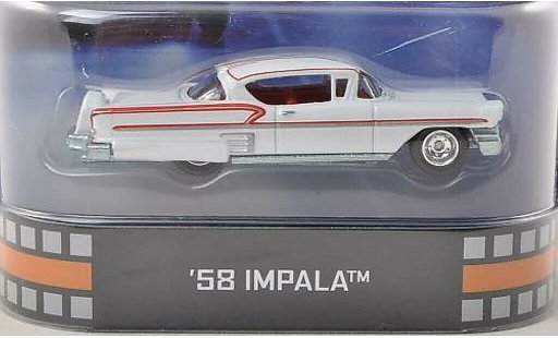 Chevrolet Impala SS 1/64 Hot Wheels blanco/rojo American Graffiti 1958 coche miniatura