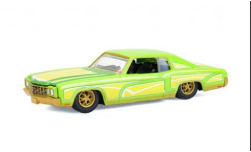 Chevrolet Monte Carlo 1/64 Greenlight Lowrider gelb/gr&uuml;n 1970 1:64 coche miniatura