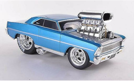 Chevrolet Nova SS 1/24 Maisto azul 1967 coche miniatura