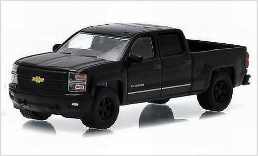 Chevrolet Silverado pickup 1/64 Greenlight 1500 negro 2015 coche miniatura