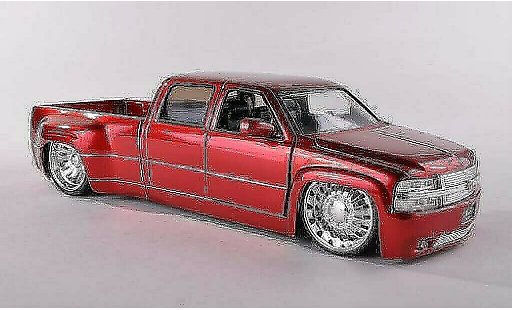 Chevrolet Silverado pickup 1/24 Jada Toys Dooley rojo 1999 coche miniatura