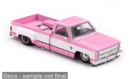 Chevrolet Silverado 1/64 Mini GT Dually Vintage Spec V2 pink/weiss 1980 1:64 coche miniatura