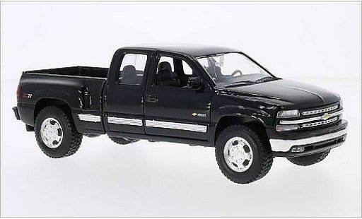 Chevrolet Silverado pickup 1/24 Welly negro 1999 coche miniatura