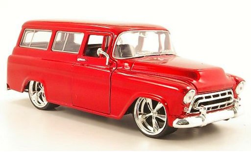 Chevrolet Suburban suv 1/24 Jada Toys rojo 1957 coche miniatura
