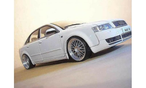 Audi A4 berline 1/18 Minichamps blanco jantes bbs coche miniatura