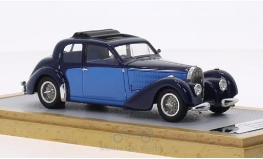 Bugatti 57 S 1/43 Chromes Type Galibier Gangloff Demi Berline azul/azul RHD 1937 sn603 coche miniatura