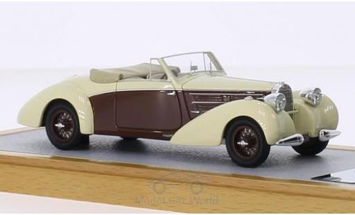 Bugatti 57 S 1/43 Chromes Type C Aravis Letourner & Marchand beige/marron RHD 1939 sn732 Maurice Chevalier coche miniatura