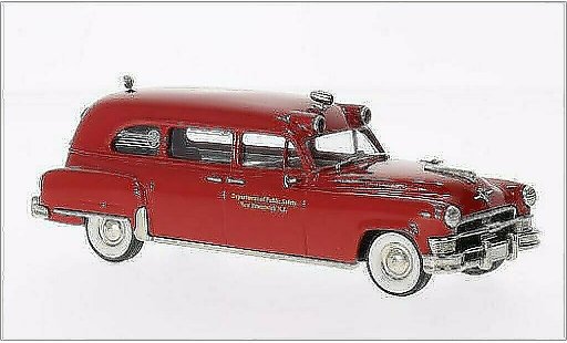 Chrysler Imperial ambulance 1/43 Brooklin New Brunswick rojo 1953 coche miniatura