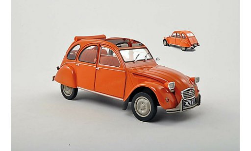 Citroen 2CV Berline 1/18 Norev 6 naranja 1975 coche miniatura