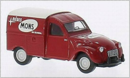 Citroen 2CV Fourgonnette 1/87 Brekina AZU Mons Biere (B) coche miniatura