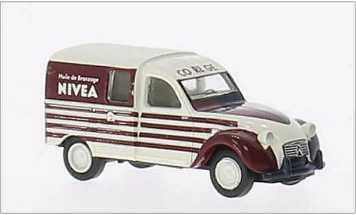 Citroen 2CV Fourgonnette 1/87 Brekina AZU Nivea (F) coche miniatura