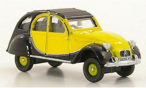 Citroen 2CV Charleston 1/76 Oxford amarillo/negro RHD 1963 coche miniatura