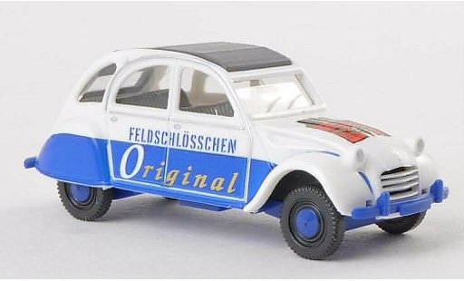 Citroen 2CV Berline 1/87 Wiking Feldschlosschen Original coche miniatura