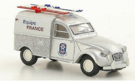 Citroen 2CV Fourgonnette 1/87 Brekina Fourgonette Equipe de France X. Olympische Winterspiele Grenoble 1968 coche miniatura