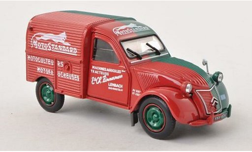 Citroen 2CV Berline 1/32 Universal Hobbies Motostandard rojo/verde coche miniatura