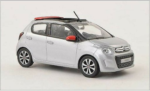 Citroen C1 Airscape 1/43 Norev 5-Turer metalico gris 2014 coche miniatura