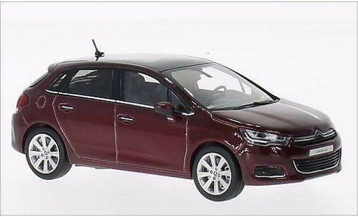 Citroen C4 Berline 1/43 Norev metalico rojo 2015 coche miniatura
