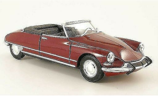 Citroen DS 19 1/24 Welly Descapotable rojo abierto coche miniatura
