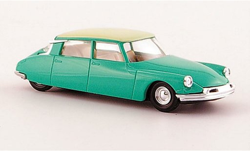 Citroen DS 19 1/87 Busch verde/beige con Pneumatiksimulation 1955 coche miniatura