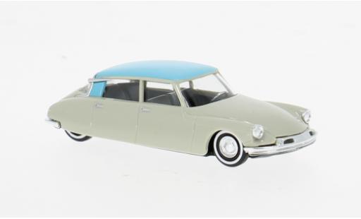 Coche miniatura Citroen DS 19 grau/blau 1955 1/87 Busch