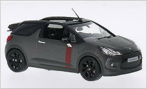 DS Automobiles DS3 Cabriolet 1/43 Norev Descapotable Racing mate-gris 2014 coche miniatura