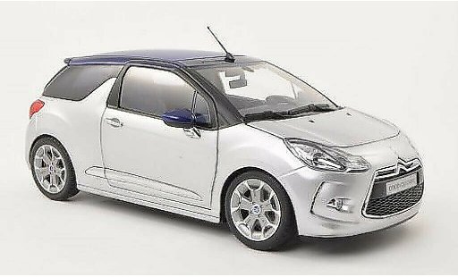 DS Automobiles DS3 Cabriolet 1/18 Norev Descapotable gris 2013 coche miniatura