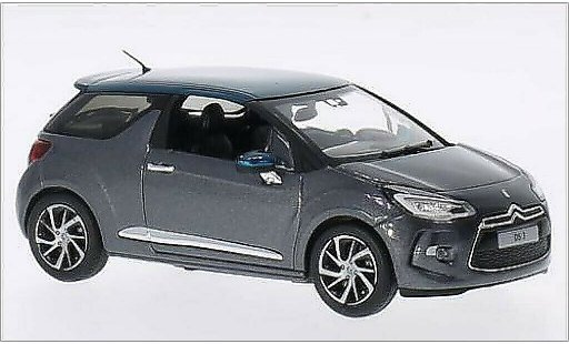 DS Automobiles DS3 Berline 1/43 Norev metalico gris/metalico verde 2015 coche miniatura