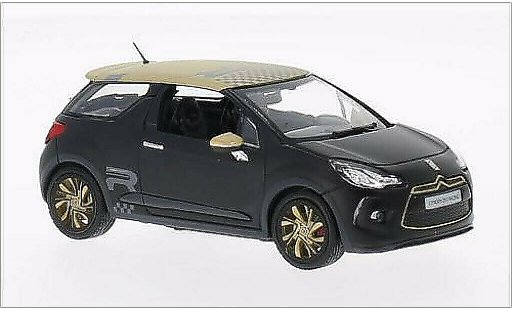 DS Automobiles DS3 Racing 1/43 Norev mate-negro/mate-gold 2013 coche miniatura
