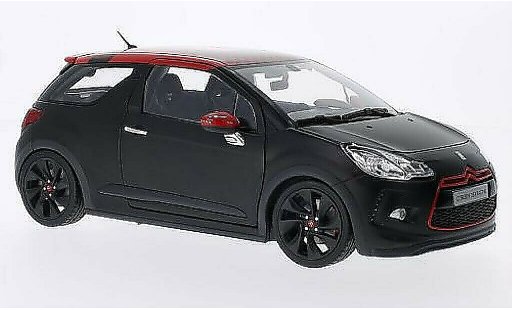 DS Automobiles DS3 Racing 1/18 Norev S.Loeb mate-negro con rotem techo 2012 coche miniatura