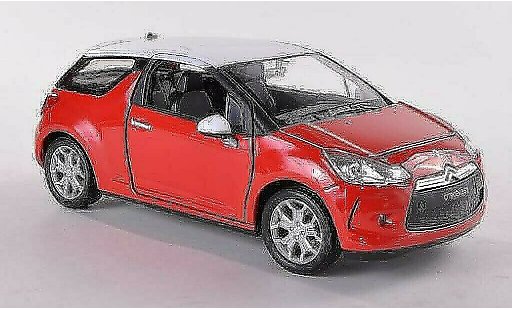 DS Automobiles DS3 Berline 1/24 Welly rojo/blanco coche miniatura