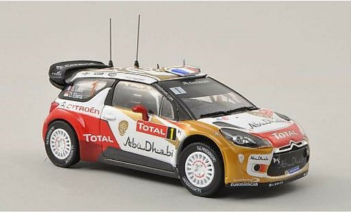 DS Automobiles DS3 WRC 1/43 Norev No.1 Abu Dhabi / Total Rally Monte Carlo 2013 /D.Elena coche miniatura