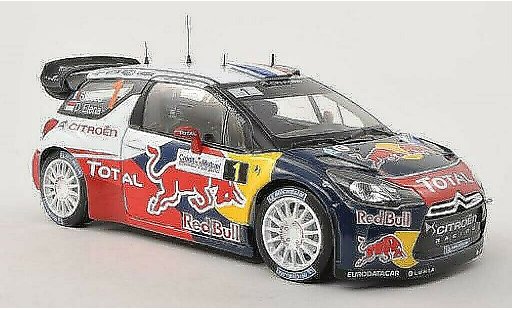 DS Automobiles DS3 WRC 1/18 Norev No.1 Red Bull Rally Frankreich 2012 /D.Elena coche miniatura