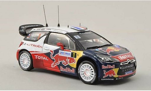 DS Automobiles DS3 WRC 1/43 Norev No.1 Red Bull / Total Rally de France 2012 /D.Elena coche miniatura