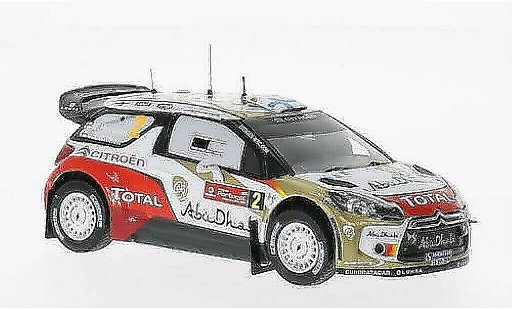 DS Automobiles DS3 WRC 1/43 IXO No.2 Abu Dhabi Rally Portugal 2013 /J.Lehtinen coche miniatura