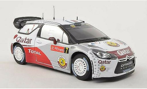 DS Automobiles DS3 WRC 1/18 Norev No.7 Qatar Rally Portugal 2012 coche miniatura