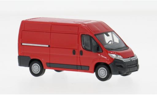 Coche miniatura Citroen Jumper Kasten rot 2014 1/87 Busch